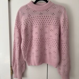Anine Bing Pink Candace Sweater